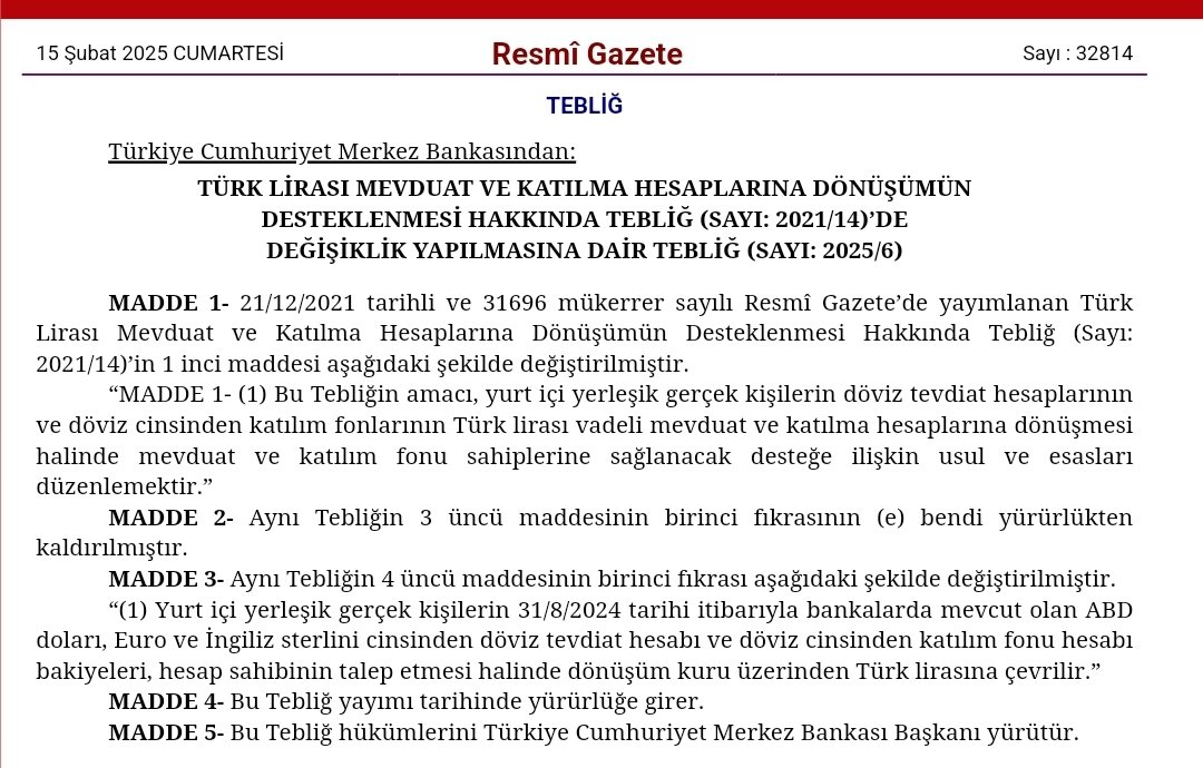resmi gazete kkm kararı