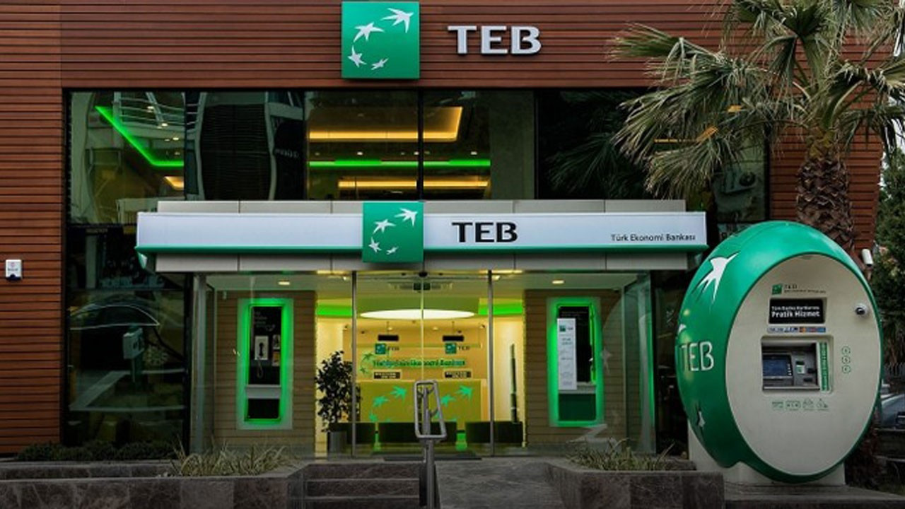 TEB logosu ve 0 faizli kredi kampanyasını simgeleyen görsel.