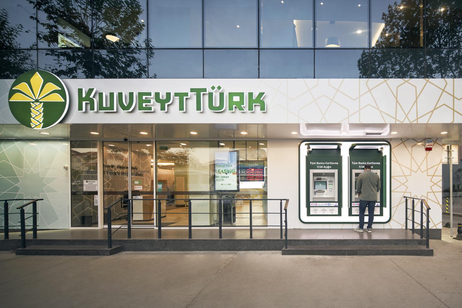 KuveytTürk logosu, 0 faizli ihtiyaç kredisi kampanyasını temsil eden görsel.
