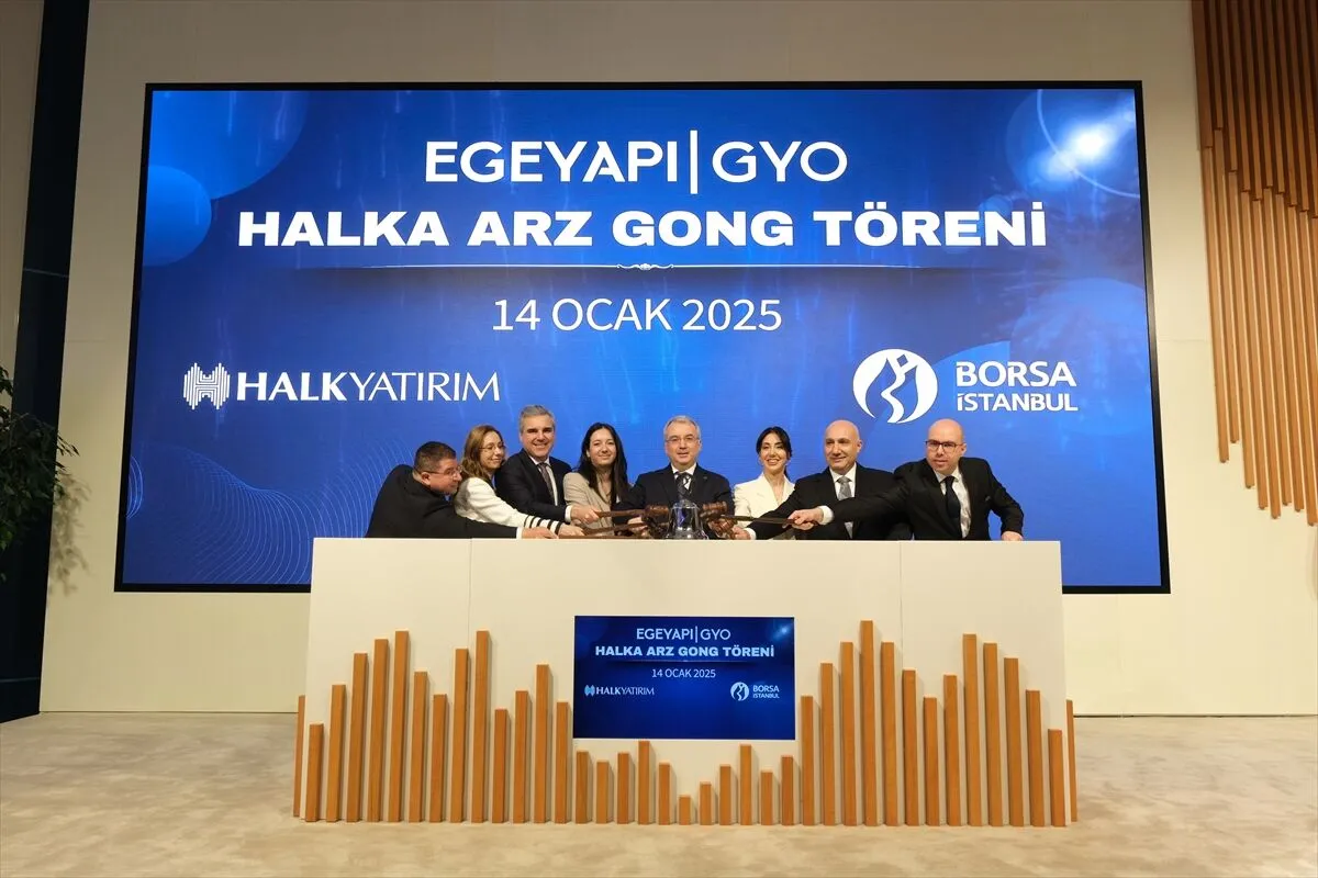 Egeyapı Avrupa Gayrimenkul Yatırım Ortaklığı (EGEGY) halka arz töreni.