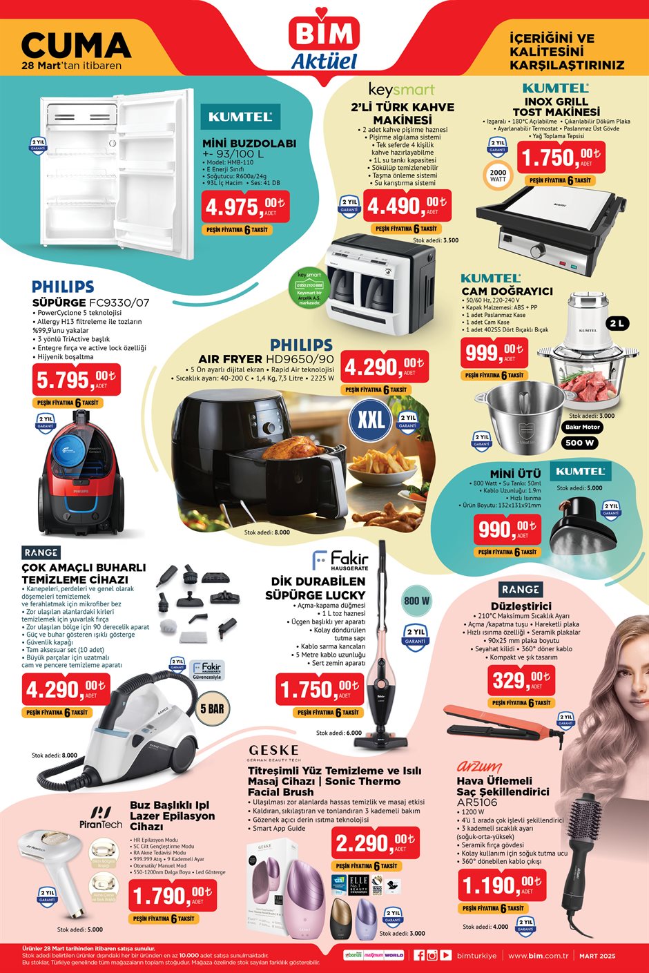 BİM 28 Mart Aktüel Katalog Mutfak Ürünleri