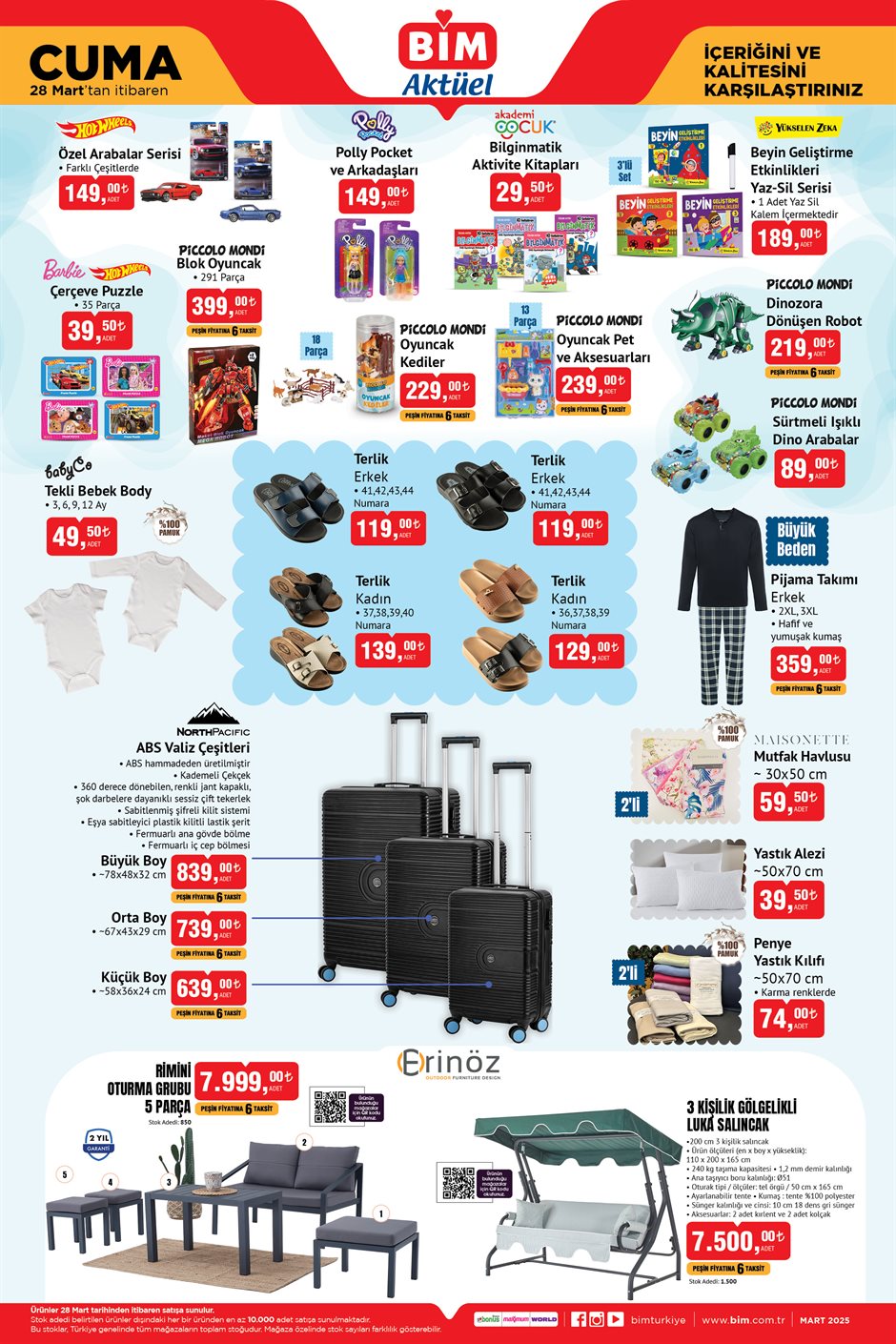 BİM 28 Mart Aktüel Katalog Giyim