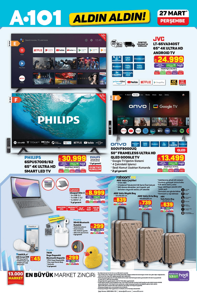 A101 Aktüel Katalog 27 Mart