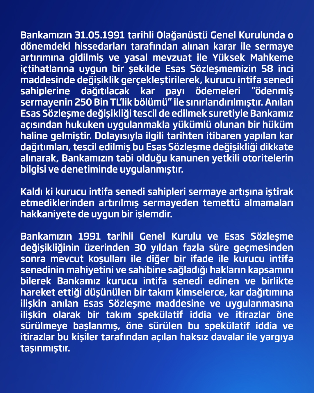 iş bankası kayyum açıklama