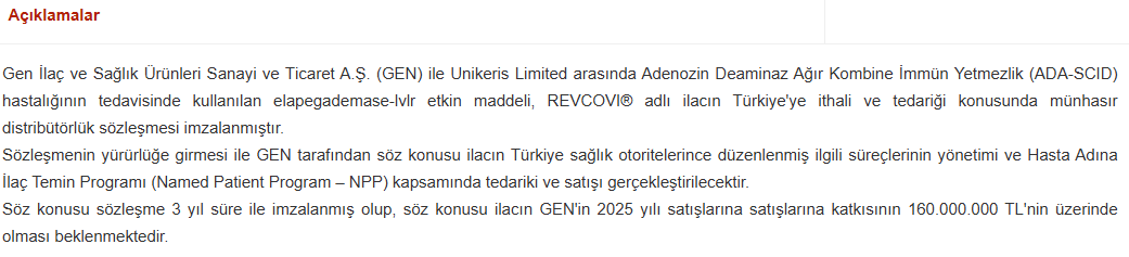 gen ilac kap