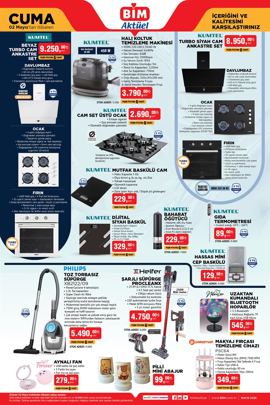 BİM elektrikli ev aletleri kampanyası