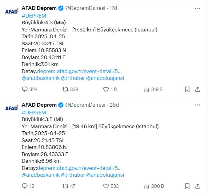 afad deprem açıklaması