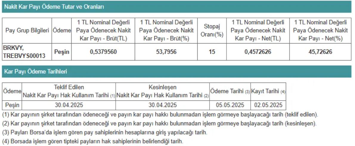 birikim varlık temettü 2025
