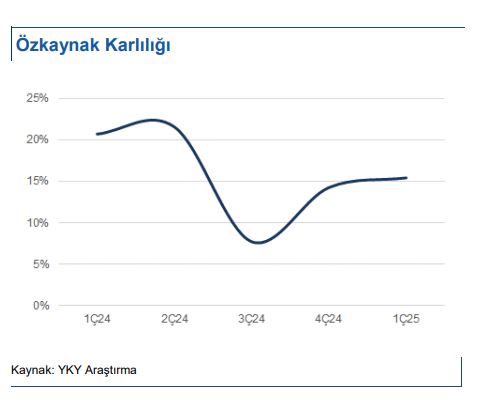 İş Bankası özkaynak kârlılığı grafiği