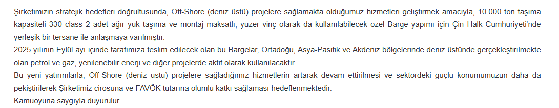 hareket proje kap açıklaması hrket hisse