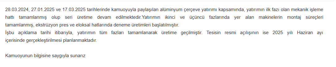 cw enerji kap açıklaması cwene hisse