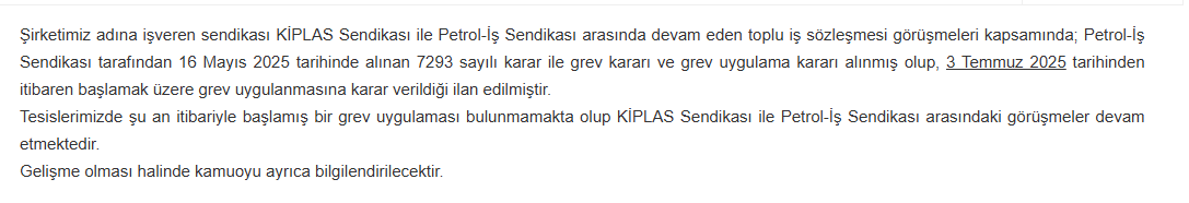 gübretaş kap açıklaması gubrf hisse
