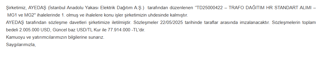 europower enerji kap açıklaması eupwr hisse