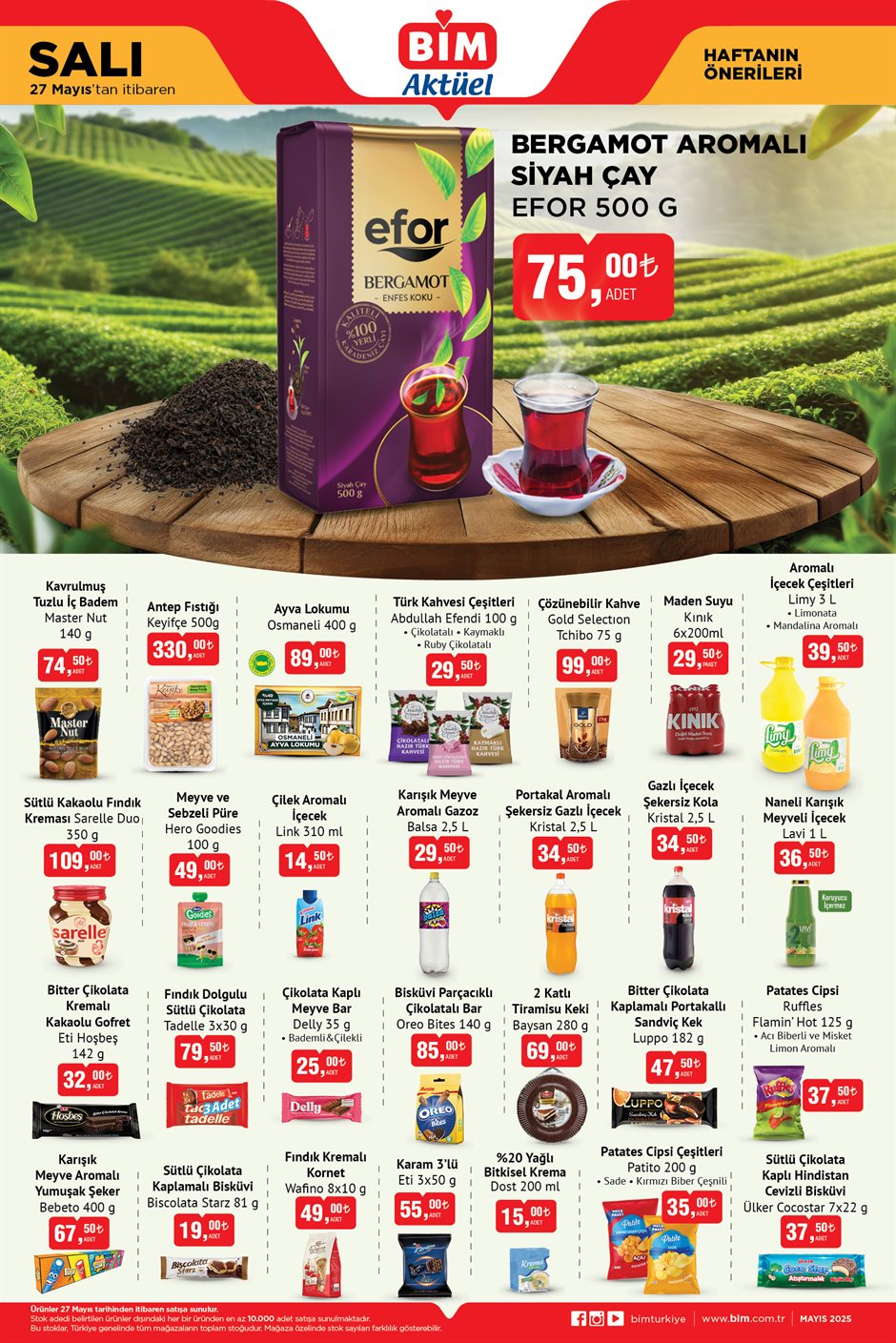 Bim aktüel katalog 27 Mayıs atıştırmalık içecekler