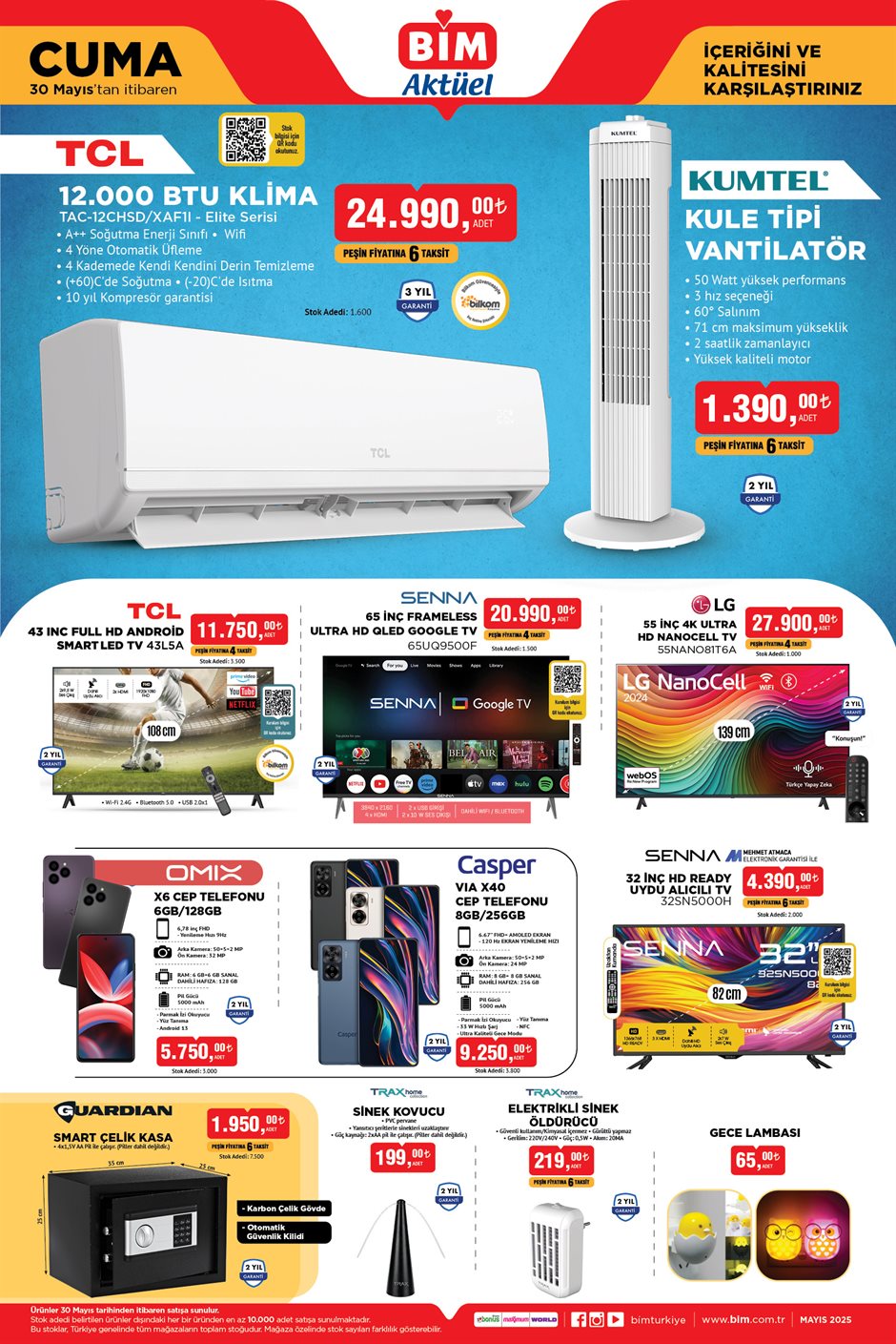 Bim aktüel katalog 30 Mayıs teknoloji televizyon