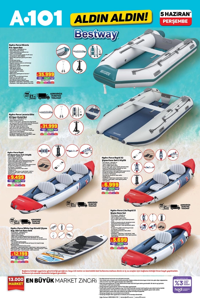 A101 deniz botu setleri
