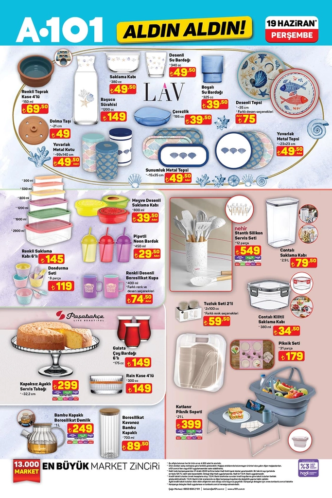 A101 aktüel katalog mutfak ürünleri