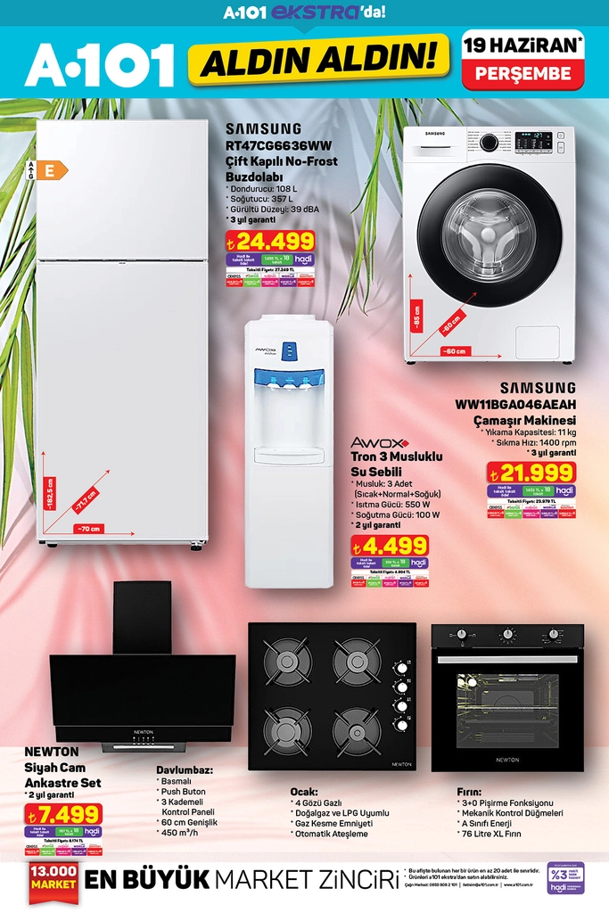 A101 aktüel katalog ekstra beyaz eşyalar
