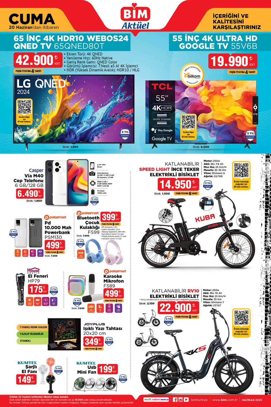 bim aktüel katalog elektronik ve tv ürünleri