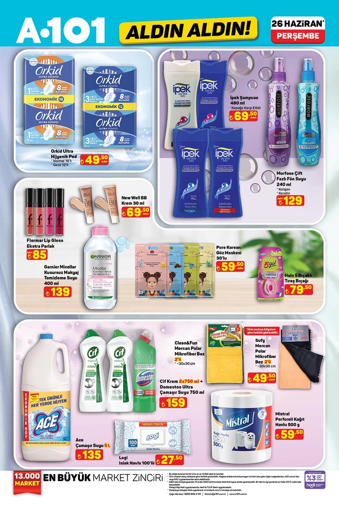 A101 aktüel katalog temizlik ürünleri
