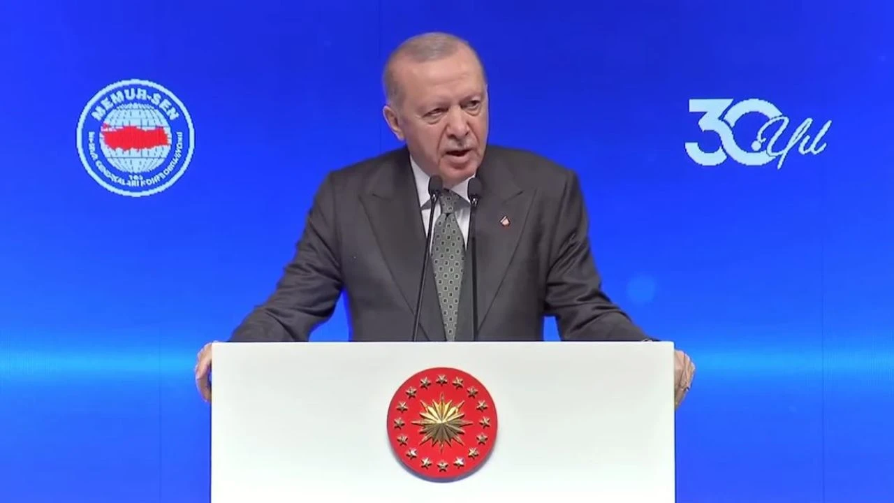 Recep Tayyip Erdoğan Memur Sen 30. yıl programı