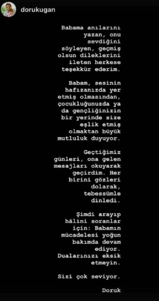 doruk ugan sosyal medya paylaşımı 