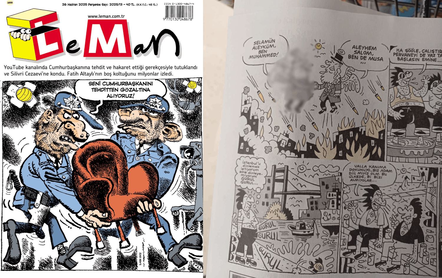 leman dergisinin tartışmalı hz.muhammed karikatürü