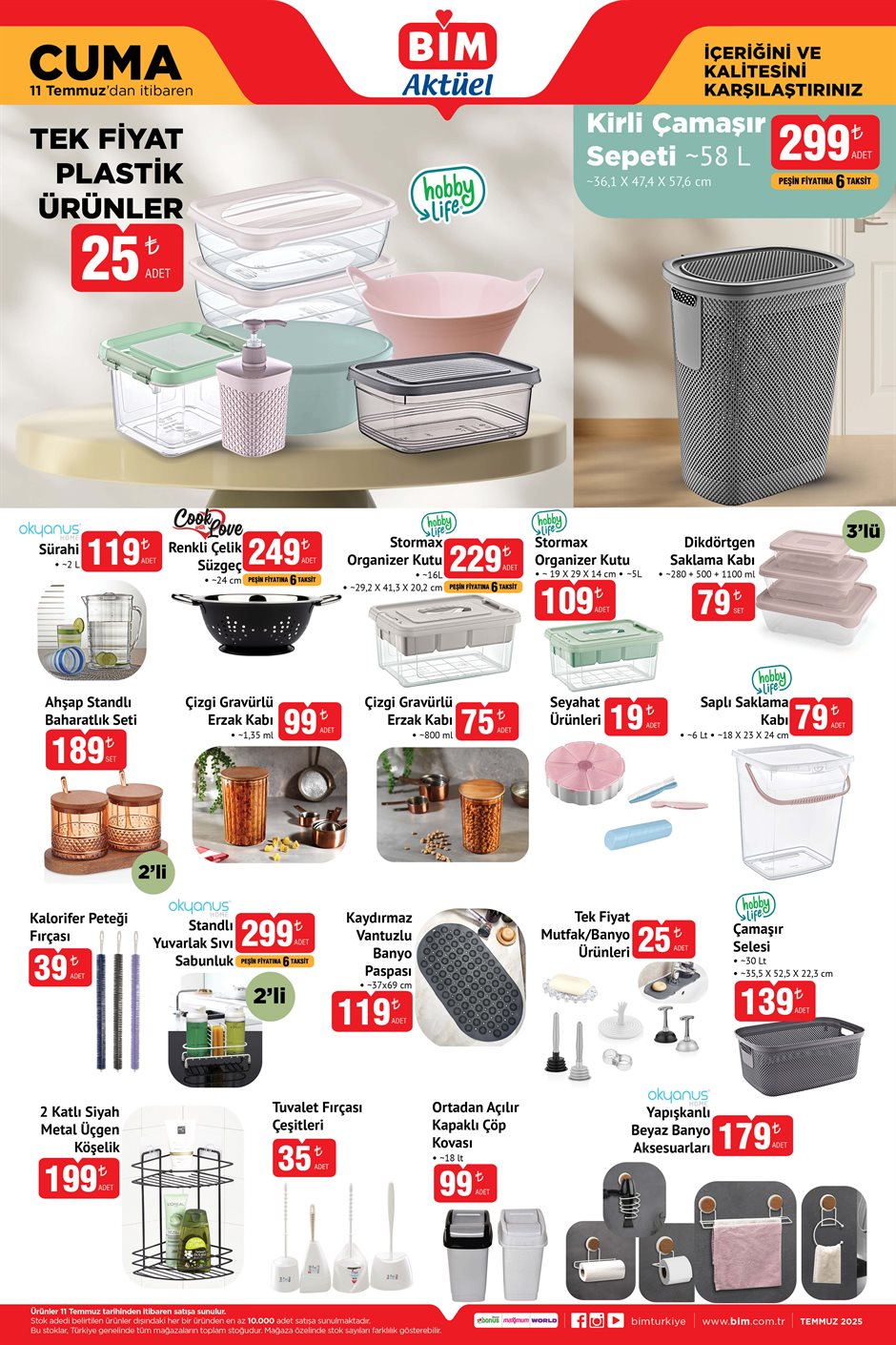 bim aktüel katalog plastik ve mutfak ürünleri 11 temmuz 2025