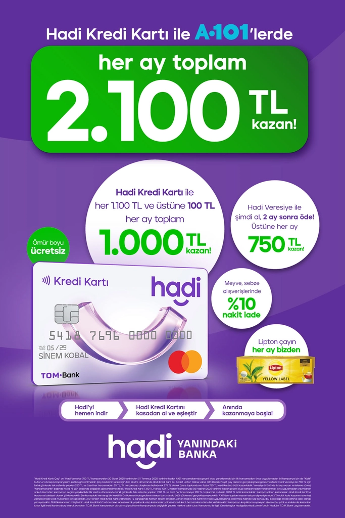 A101 aktüel katalog Hadi Kredi Kartı kampanyası 10 Temmuz 2025