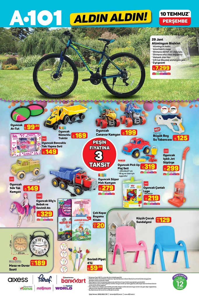 📸 A101 aktüel katalog oyuncak ve bisiklet ürünleri 10 Temmuz 2025
