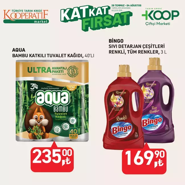 Tuvalet kağıdı ve deterjanda büyük indirim fırsatı.