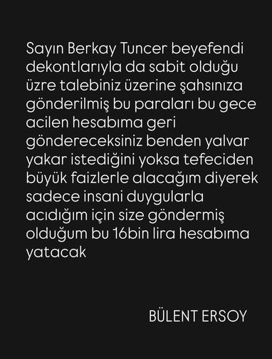 bülent ersoy sosyal medya paylaşımı