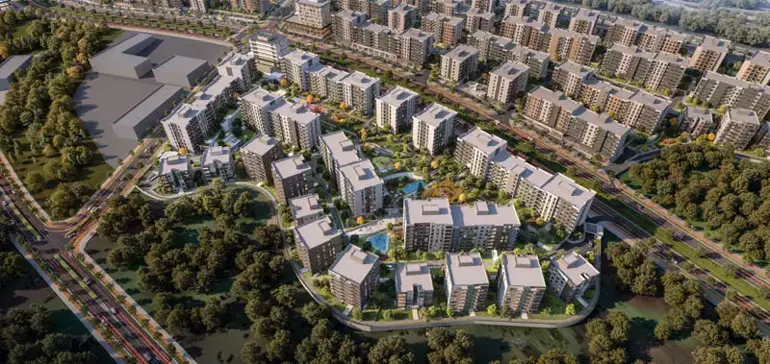Başakşehir Damla Kent projesinin genel görünümü