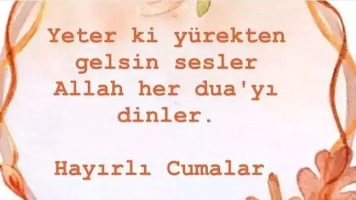 kalpten dua temalı cuma mesajı