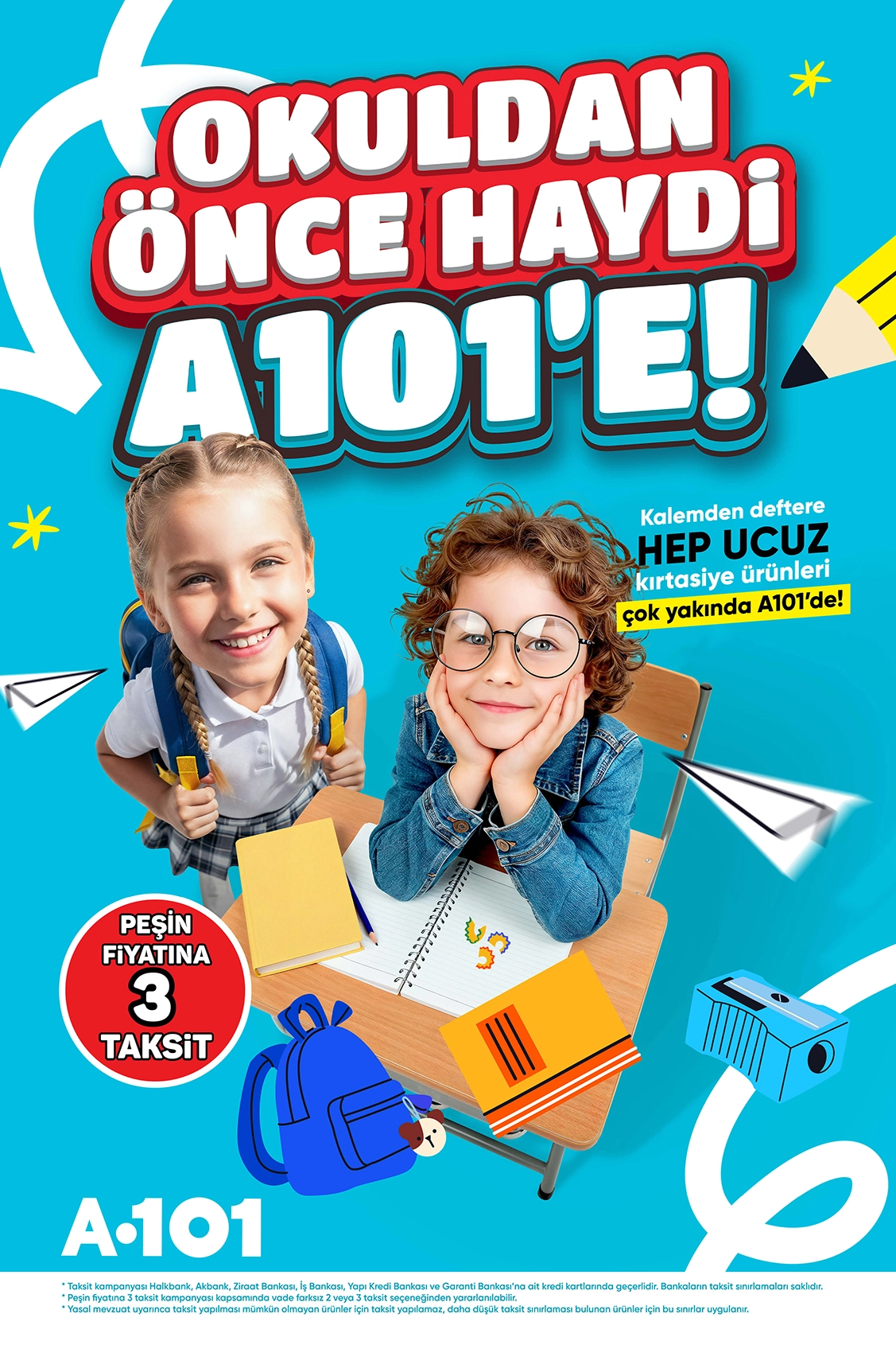 A101’de okul alışverişi ürünleri indirimleri
