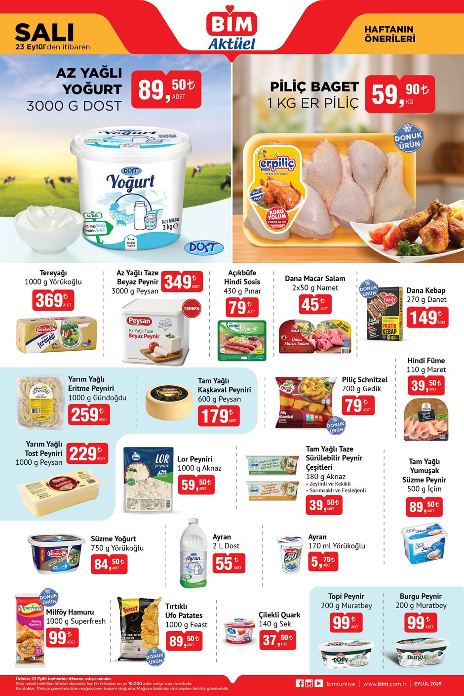 BİM 23 Eylül 2025 Aktüel Katalog