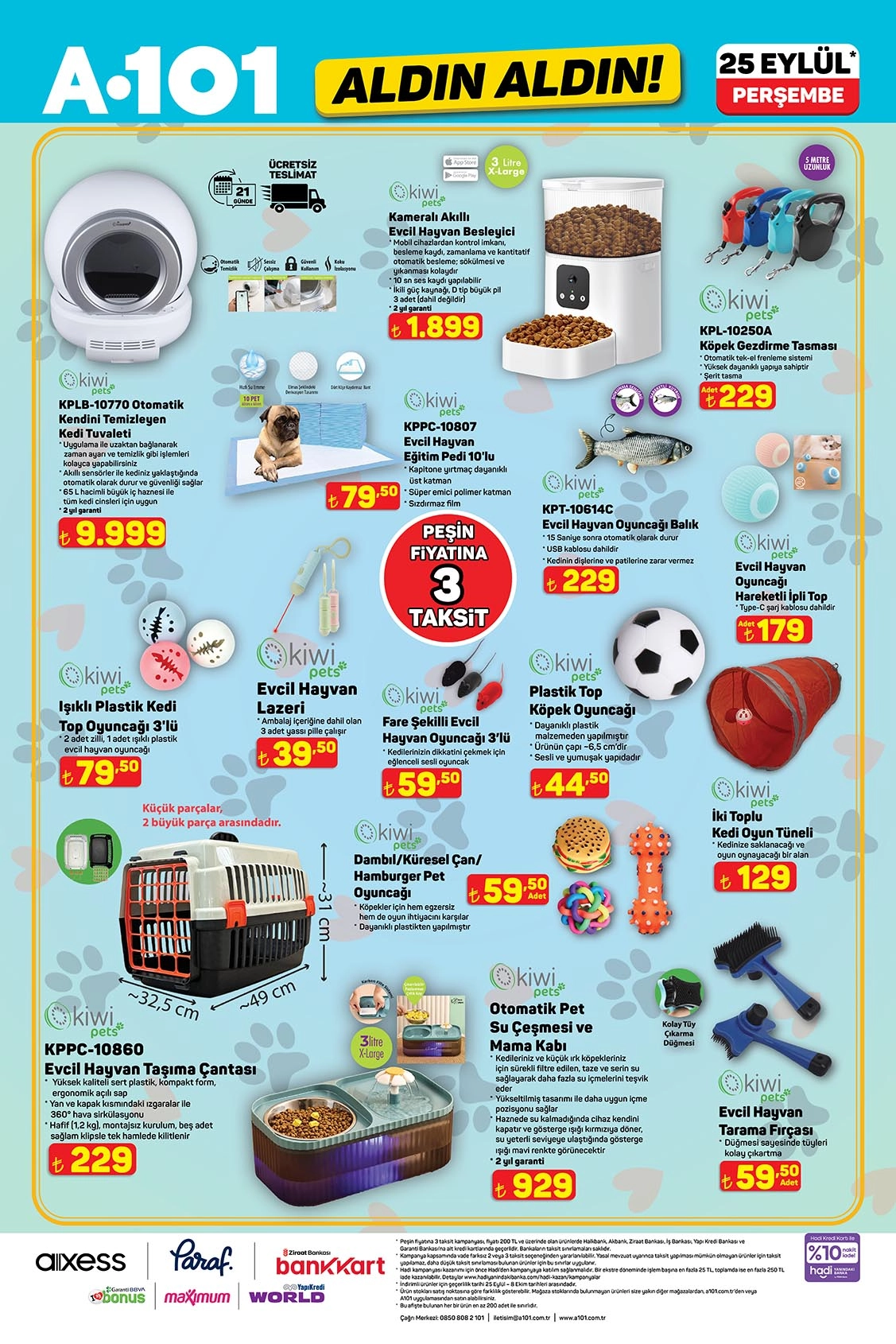 A101 aktüel katalog 23 Eylül 2025