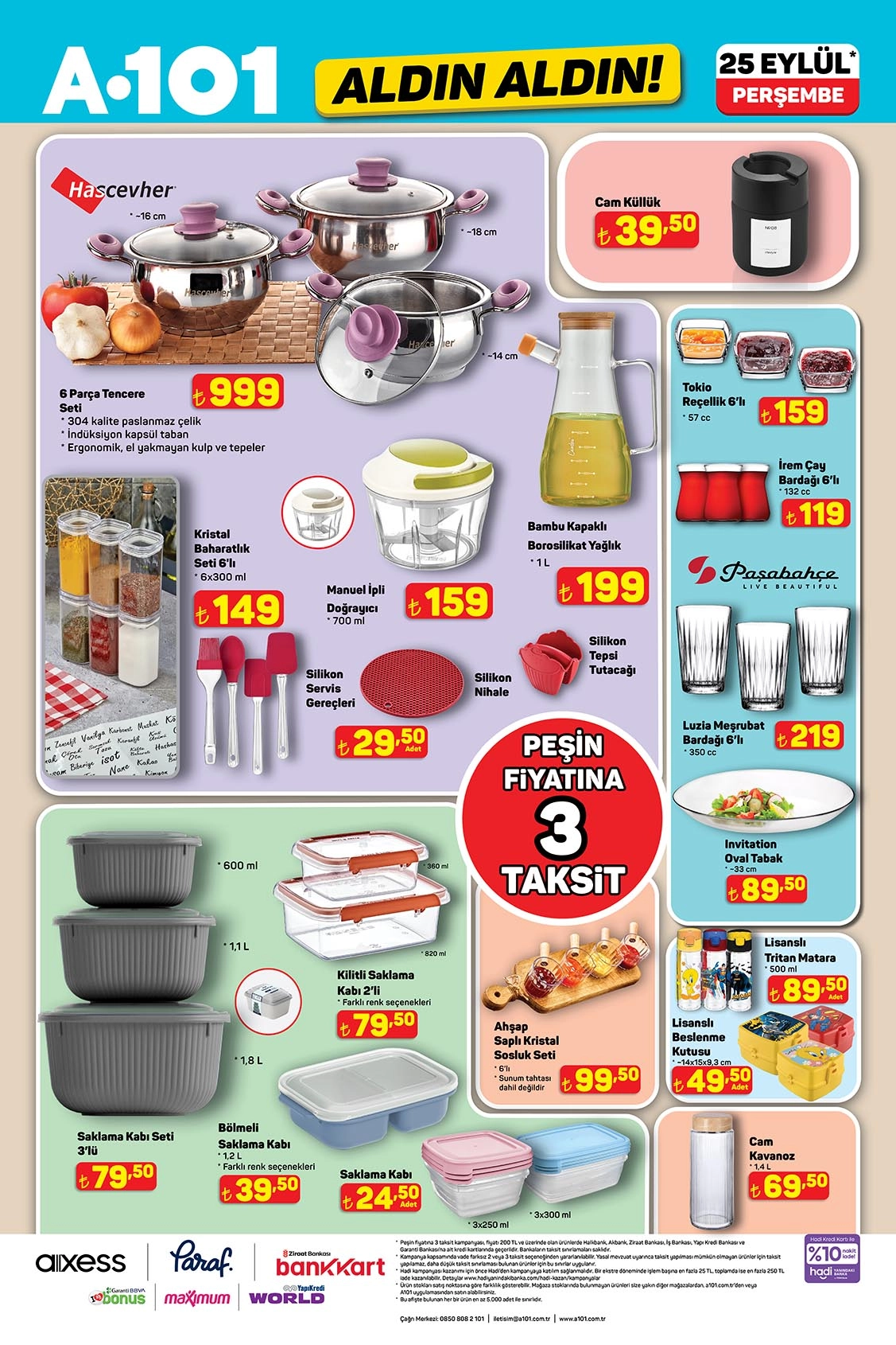 A101 aktüel katalog 23 Eylül 2025