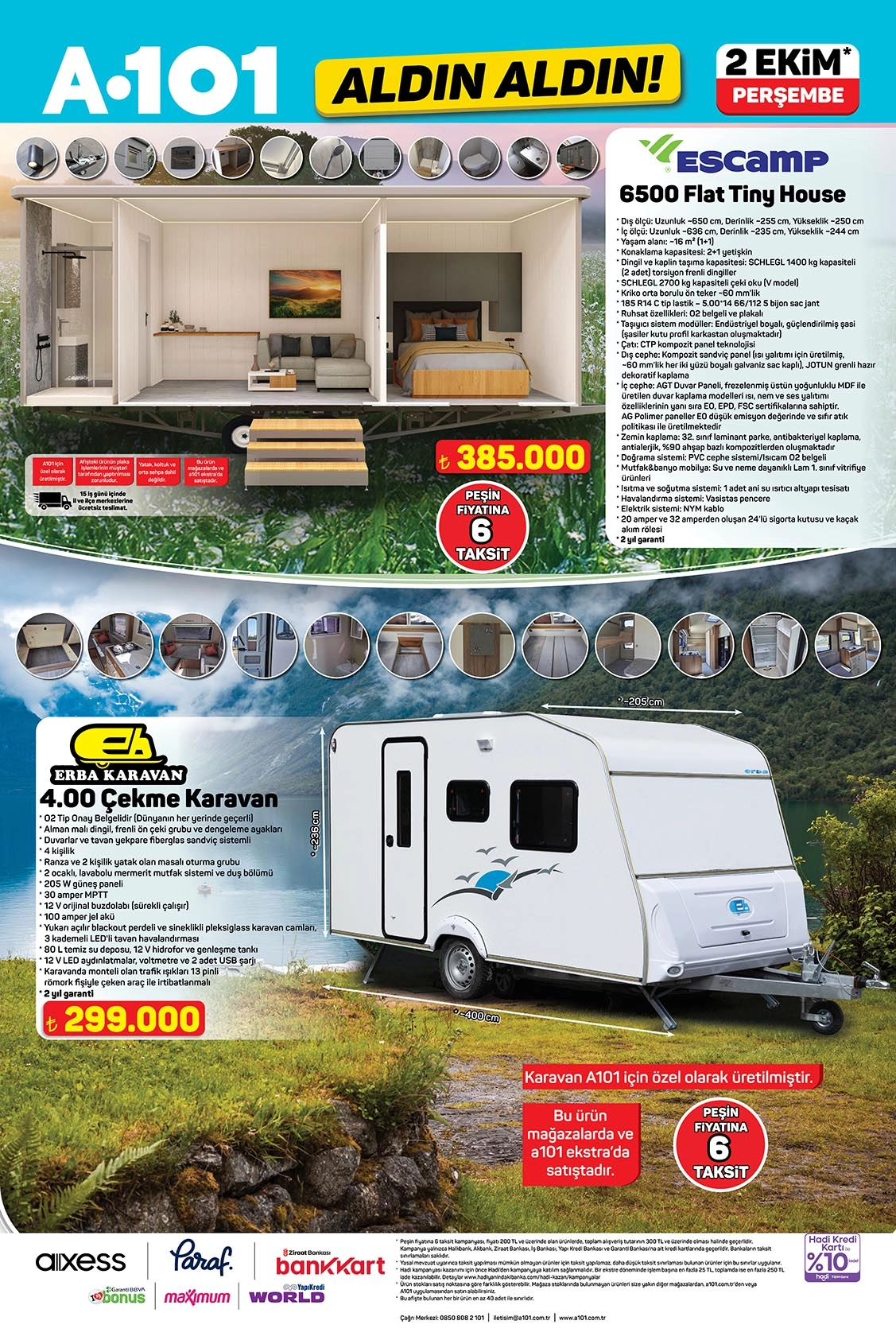 A101 2 Ekim karavan tiny house