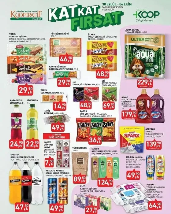 Tarım Kredi Market 6 Ekim fırsatları