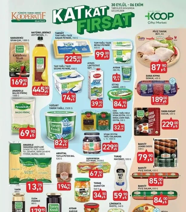 Tarım Kredi Market 6 Ekim indirimleri