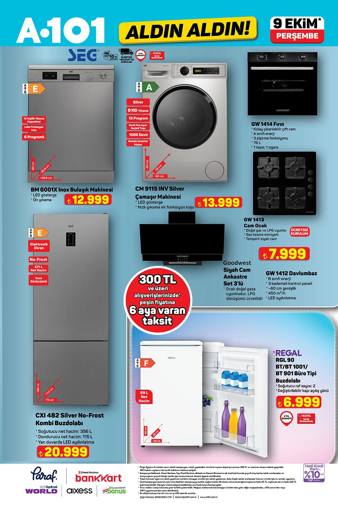 A101 9 Ekim 2025 aktüel katoloğu