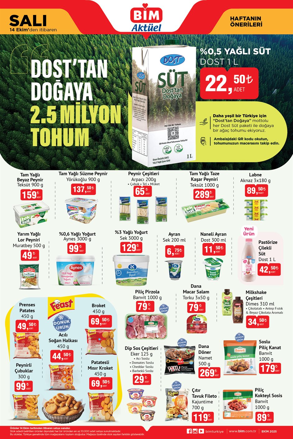 BİM Aktüel 14 Ekim gıda ürünleri