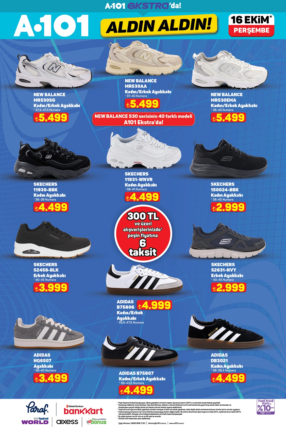 A101 New Balance, Skechers ve Adidas ayakkabı kampanyası 16 Ekim’de başlıyor!