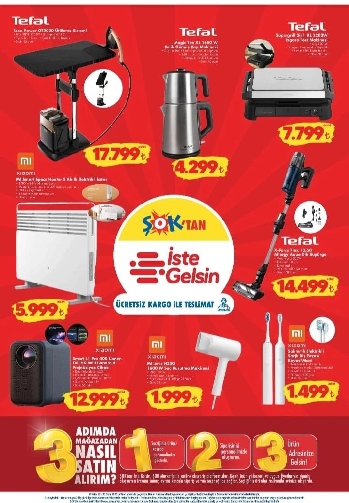 25-28 Ekim 2025 ŞOK market elektronik ürünleri