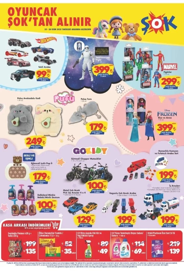 25-28 Ekim 2025 ŞOK market oyuncak fırsatları