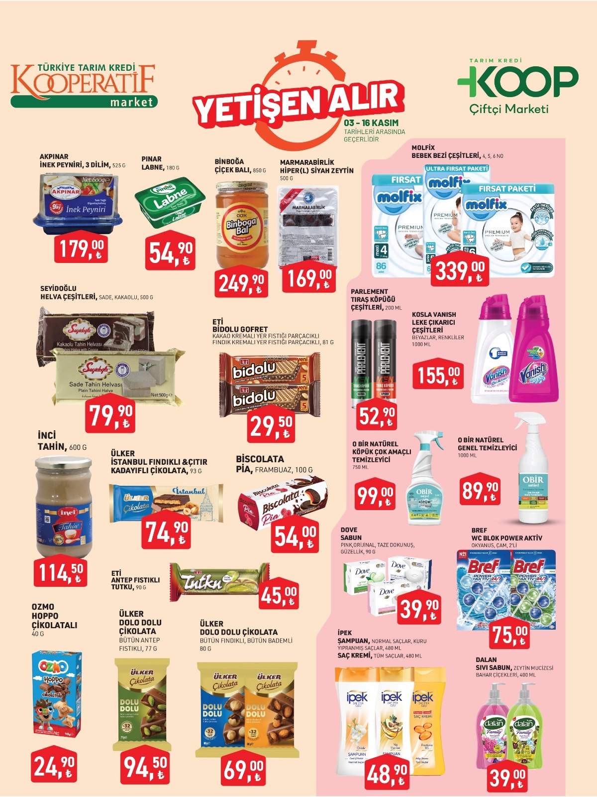 6-16 Kasım 2025 tarım kredi market katalog indirimleri