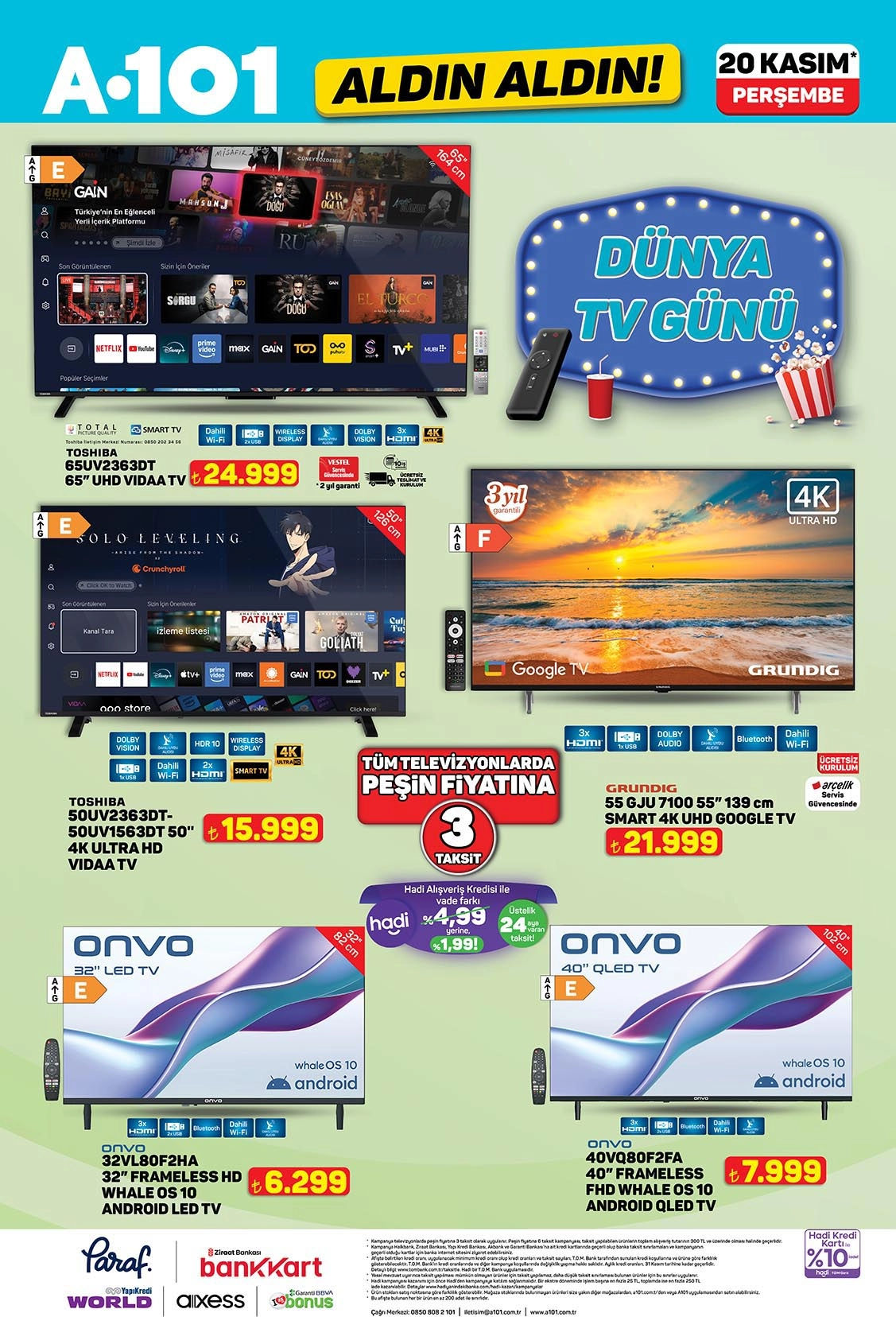 A101 televizyon katalog ürünleri