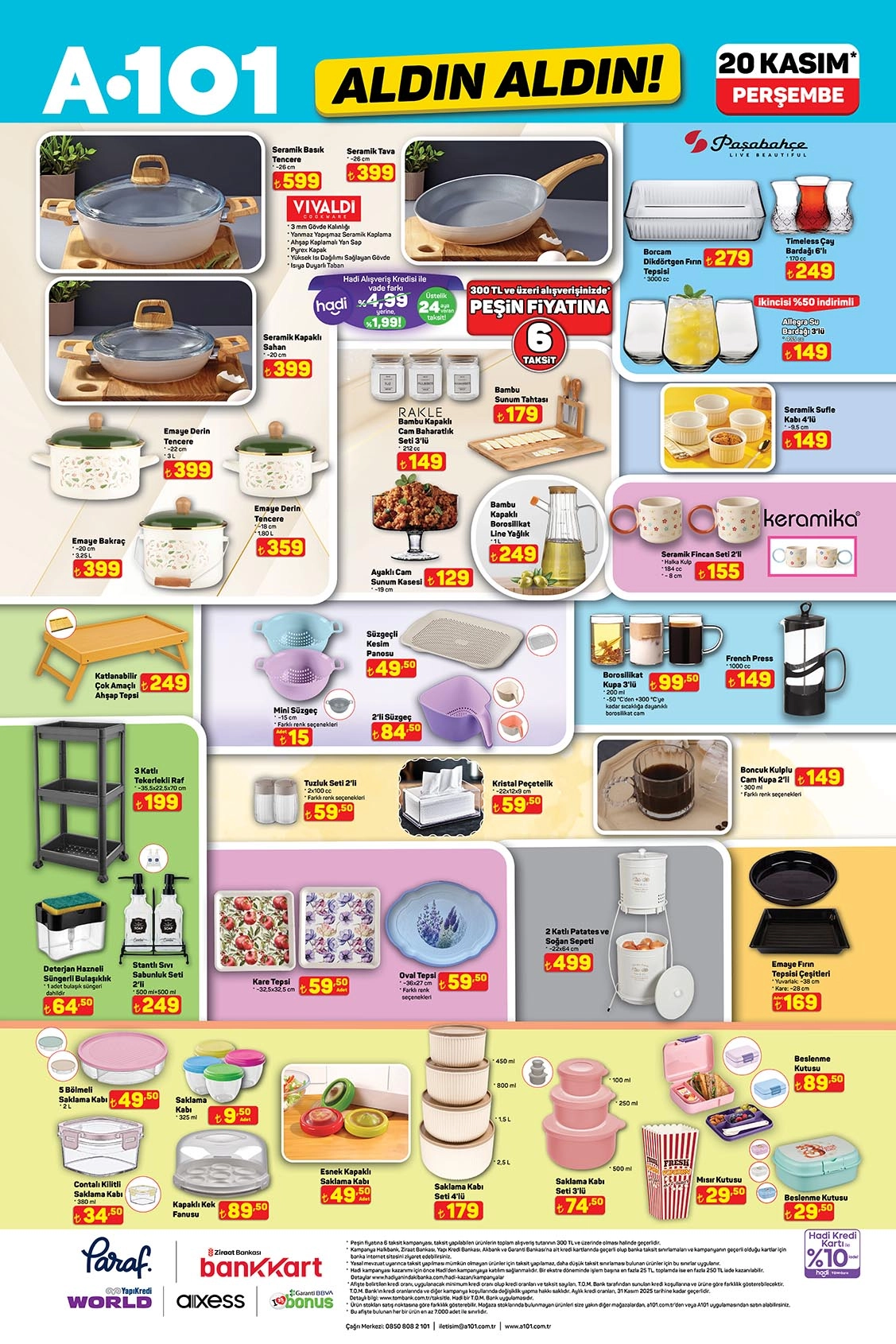 A101 mutfak ürünleri