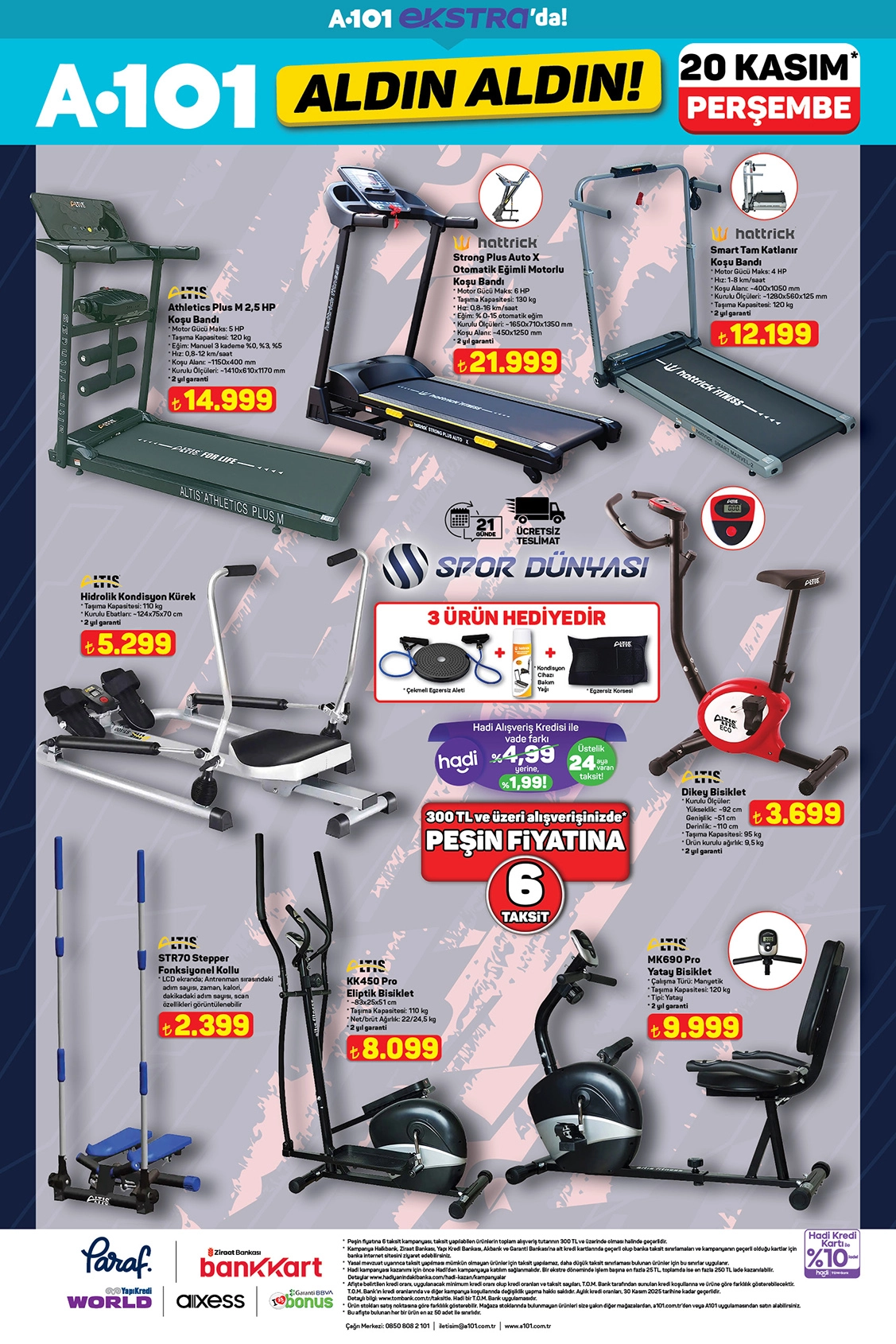 A101 spor ekipmanları